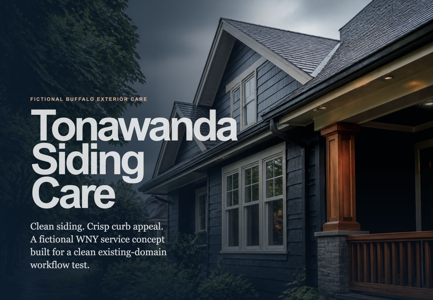 Tonawanda Siding Care homepage concept screenshot